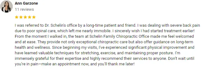 Chiropractic Coconut Creek FL Ann Garzone Testimonial