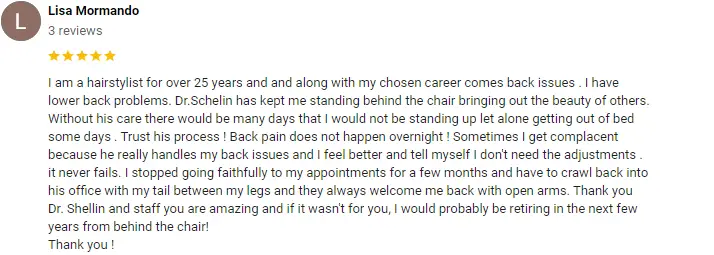 Chiropractic Coconut Creek FL Lisa Mormando Testimonial